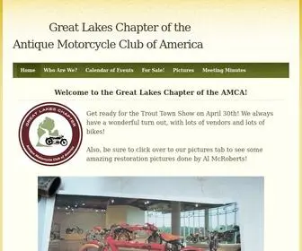 Greatlakesamca.com(Norther michigan Antique Motorcycle club) Screenshot