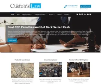 Greatlakescustomslaw.com(Customs Lawyer) Screenshot