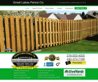 Greatlakesfence.com(Great Lakes Fence Company) Screenshot