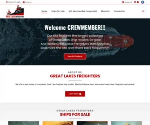 Greatlakesfreighters.com(Your Great Lakes Super Store) Screenshot
