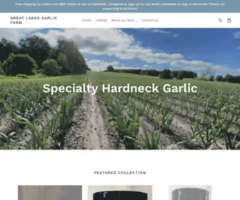 GreatlakesgarlicFarm.com(Great Lakes Garlic Farm) Screenshot