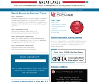 Greatlakesosha.org(The Great Lakes OSHA Education Center) Screenshot