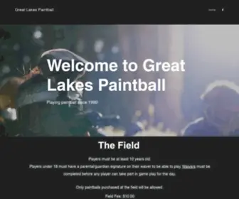 Greatlakespaintball.com(Great Lakes Paintball) Screenshot