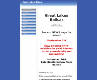 Greatlakesrailcar.com(Great Lakes Railcar) Screenshot