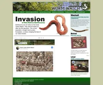 Greatlakeswormwatch.org(Great Lake Sworm Watch) Screenshot