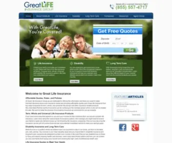 Greatlifeinsurancegroup.com(Life Insurance) Screenshot