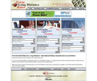 Greatlongdistancerates.com(Long Distance Rates) Screenshot