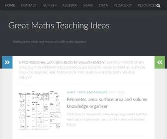 Greatmathsteachingideas.com(Sharing great ideas and resources with maths teachers) Screenshot