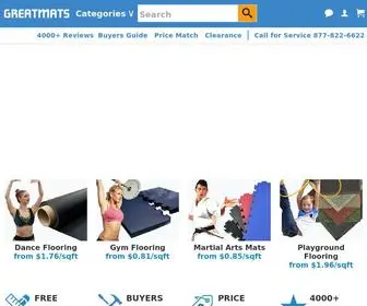 Greatmats.com(Rubber Flooring) Screenshot