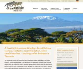 Greatmigrationsafaris.com(Tanzania Tours at its best) Screenshot