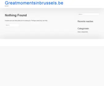 Greatmomentsinbrussels.be(Brussel) Screenshot