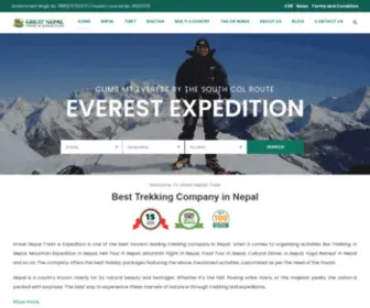 Greatnepaltreks.com(Great Nepal Treks & Expedition) Screenshot