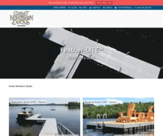 Greatnortherndocks.com(Custom Boat Docks by Great Northern Docks) Screenshot