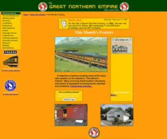 Greatnorthernempire.net(The Great Northern Railway and what) Screenshot