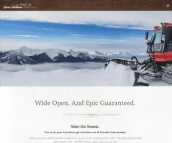 Greatnorthernsnowcat.com(Great Northern Snowcat Skiing) Screenshot