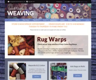 Greatnorthernweaving.com(Rug Warps) Screenshot