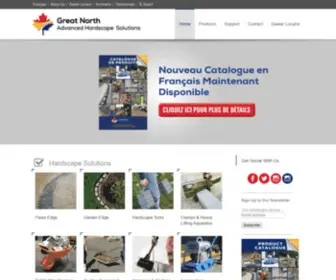 Greatnorthhardscape.com(Great North Landscape & Hardscape Products) Screenshot