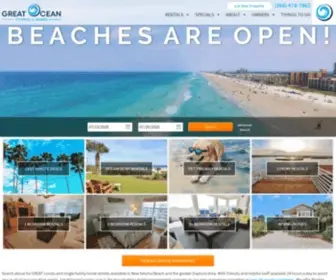 Greatoceancondos.com(Top New Smyrna Beach Vacation Rentals) Screenshot