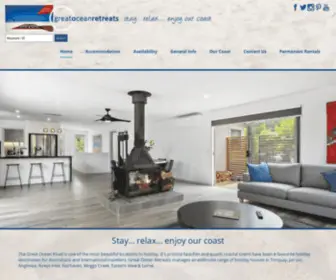 Greatoceanretreats.com.au(Great Ocean Road Accommodation Holiday Rental) Screenshot