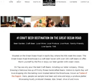Greatoceanroadbrewhouse.com.au(Local Craft Beer & Restaurant Apollo Bay) Screenshot