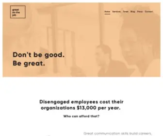 Greatonthejob.com(Great on the Job) Screenshot