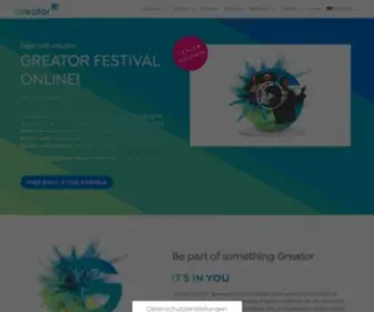 Greator.com(Deine Plattform für persönliches Wachstum) Screenshot