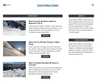 Greatoutdoorgeeks.com(Great Outdoor Geeks) Screenshot