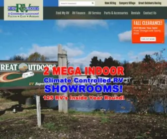 Greatoutdoorsrv.com(Central New York RV Superstore) Screenshot