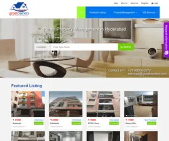 Greatowners.com(Rental Property Management Hyderabad) Screenshot