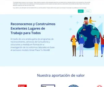 Greatplacetowork.es(Ayudamos a las empresas a transformar sus entornos de trabajo) Screenshot