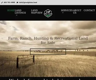 Greatplainslandcompany.com(Great Plains Land Company) Screenshot