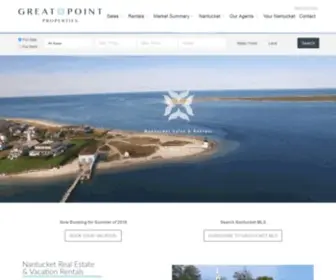 Greatpointproperties.com(Find Nantucket Real Estate and Nantucket Rentals) Screenshot