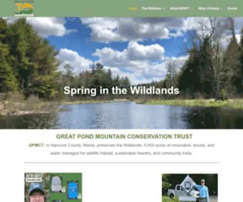 Greatpondtrust.org(Great Pond Mountain Conservation Trust) Screenshot