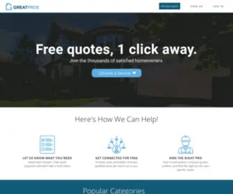Greatpros.com(Home projects) Screenshot