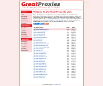 Greatproxies.com(Great Proxies) Screenshot