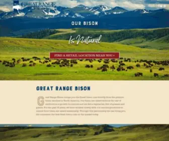 Greatrangebison.com(Great Range Bison) Screenshot