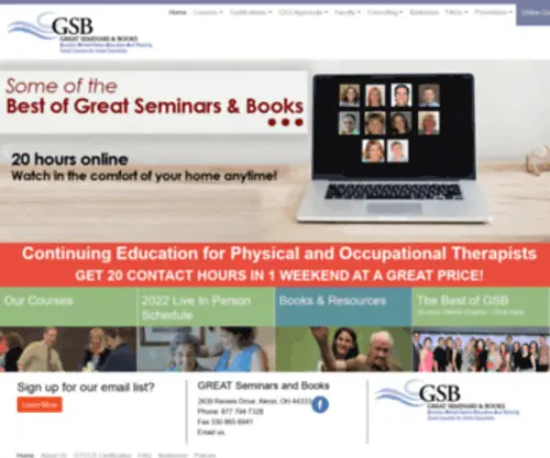 Greatseminarsandbooks.com(Great Seminars & Books) Screenshot