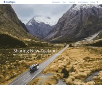 Greatsights.co.nz(New Zealand Day Tours) Screenshot