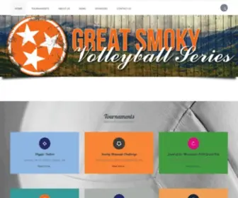 Greatsmokyvolleyballseries.com(Great Smoky Volleyball Series) Screenshot