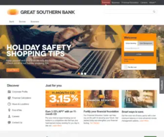Greatsouthernbank.com(Great Southern's mission) Screenshot