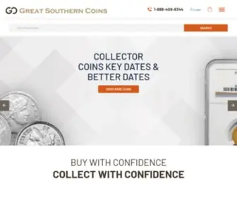 Greatsoutherncoins.com(Gold Eagle Coins) Screenshot