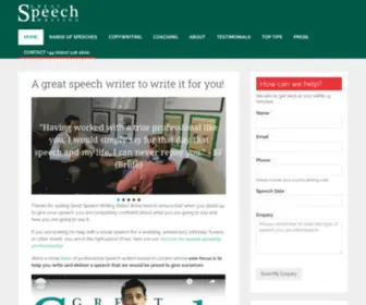 Greatspeechwriting.co.uk(Professional speech writers based in London whose sole focus) Screenshot