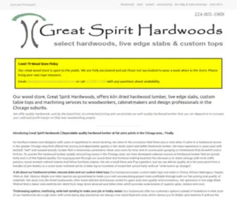 Greatspirithardwoods.com(Kiln Dried Hardwood Lumber) Screenshot