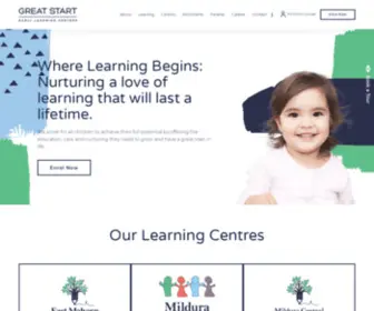 Greatstartelc.com.au(Great Start Early Learning Centres) Screenshot