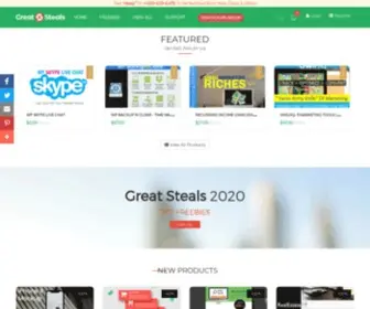 Greatsteals.com(Discounted Products For Entrepreneurs & Internet Marketers) Screenshot