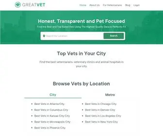 Greatvet.com(Find Trusted and Best Veterinarians Near You) Screenshot