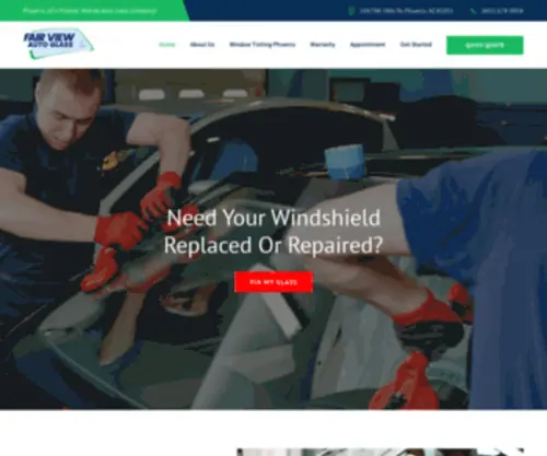 Greatviewautoglass.com(Windshield Replacement & Repair in Phoenix) Screenshot