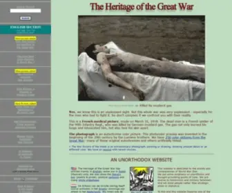 Greatwar.nl(The Heritage of the Great War) Screenshot