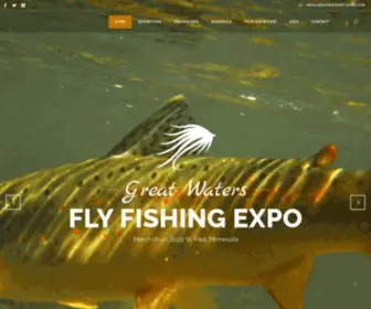 Greatwatersflyexpo.com(The Great Waters Fly Fishing Expo) Screenshot