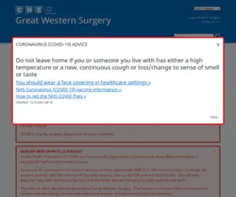 Greatwestern-Surgery.co.uk(Great Western Surgery) Screenshot